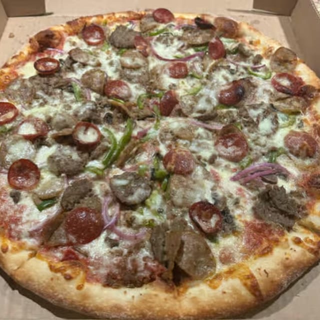 Extravaganza Pizza.
