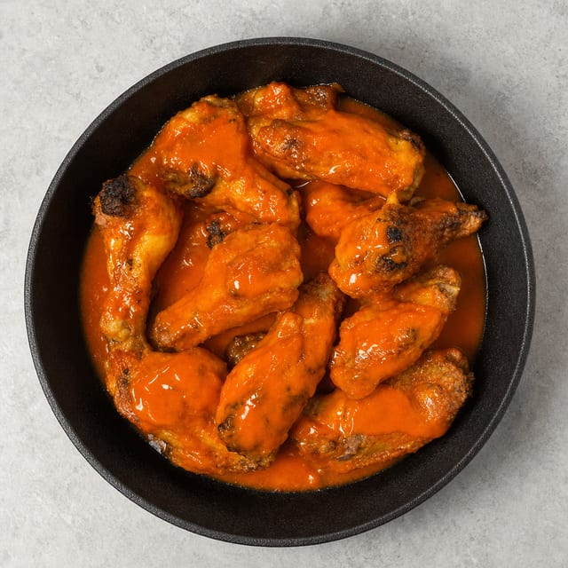 Baked Jumbo Sized Wings (10) - Lightly Breaded.