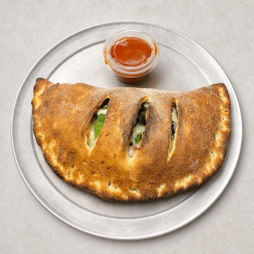Veggie Lover Calzone or Stromboli.
