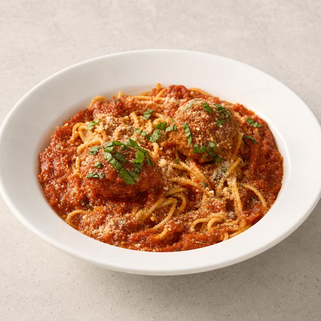 Spaghetti with Meatballs.