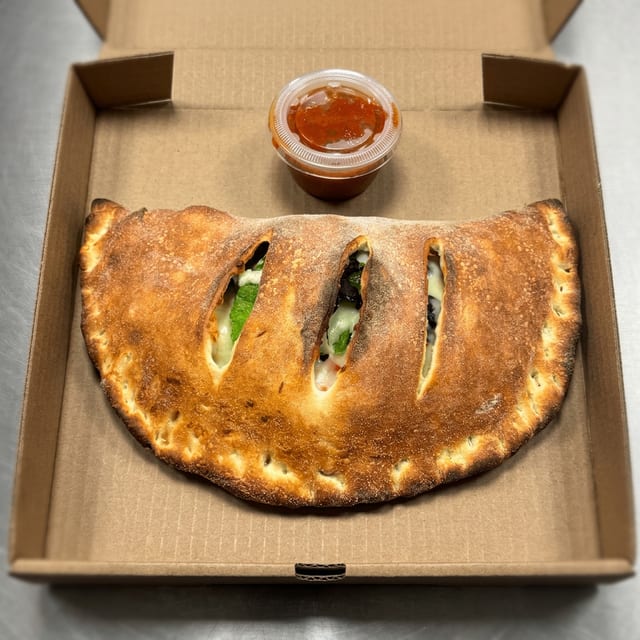 Veggie Lover Calzone or Stromboli.